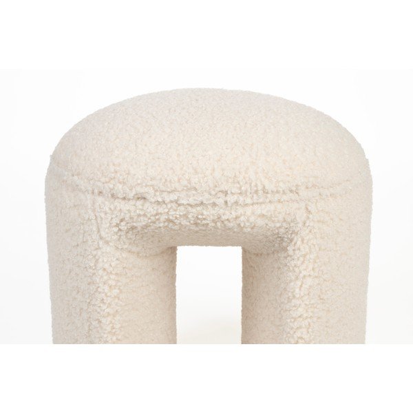 Krémszínű kárpitozott ülőke Noxx – White Label-image-3