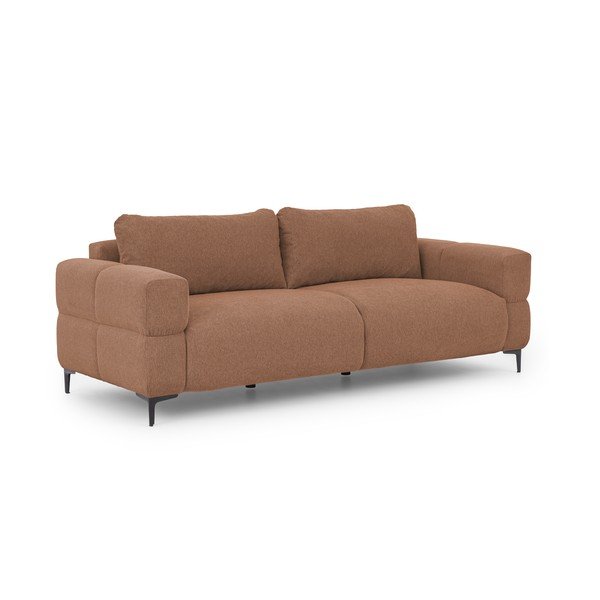 Terrakotta színű kanapé 217 cm Helio – Ropez