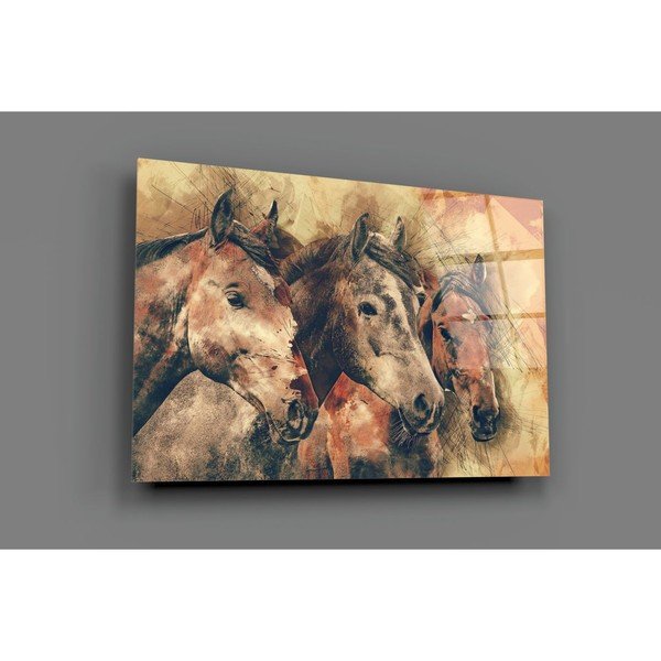 Horses üvegezett kép - Insigne-image-3