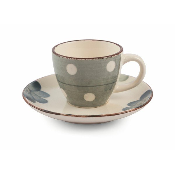 Tazzine 6 db-os színes kávéscsésze és csészealj készlet - VDE Tivoli 1996-image-3