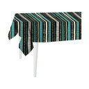 Jungle Stripes fekete asztalterítő, 300 x 140 cm - Mike & Co. NEW YORK