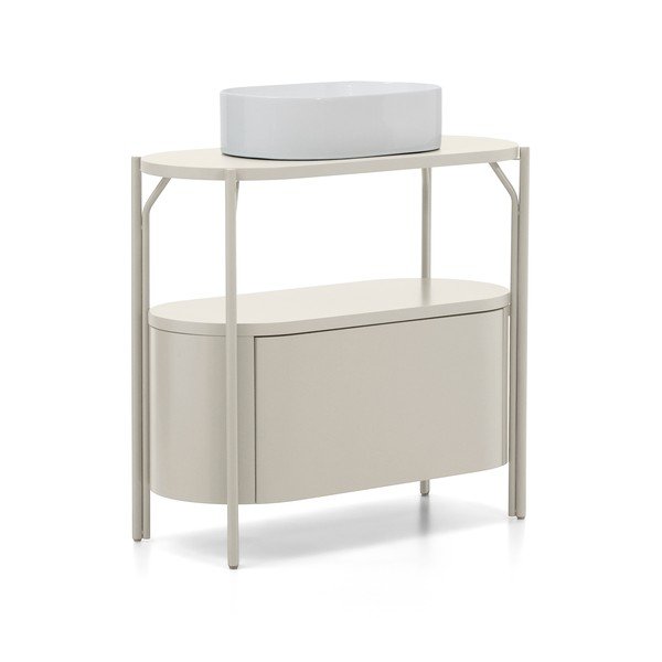 Fehér mosdó alatti szekrény 90x81 cm Arely – Kave Home-image-4