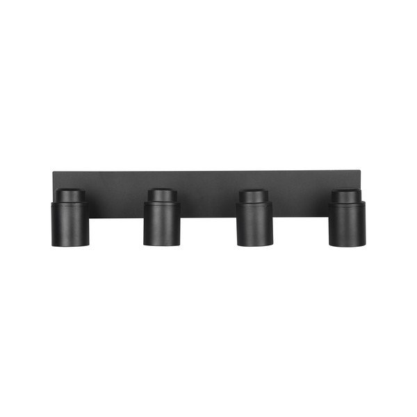 Matt fekete fém spotlámpa 19x52 cm Angelo – Trio-image-4