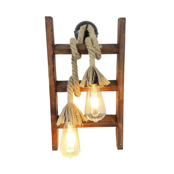 Merdiven falilámpa fából-image-2