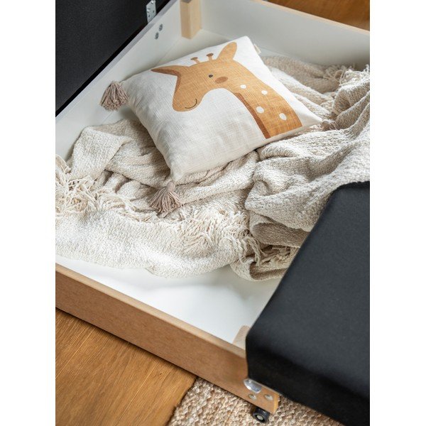 Világosszürke bársony kinyitható kanapé 130 cm Ario – ELTAP-image-3