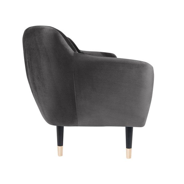 Benito szürke kanapé fekete lábakkal, 158 cm - Mazzini Sofas-image-3