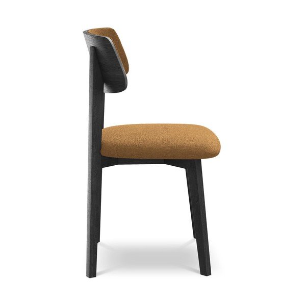 Terrakotta színű tömörfa étkezőszék Niu – Makamii-image-2