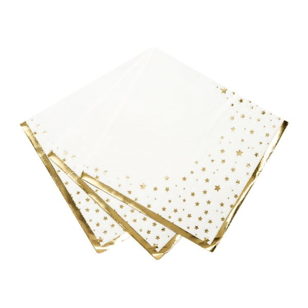 Gold papírszalvéta, 33 x 33 cm - Talking Tables