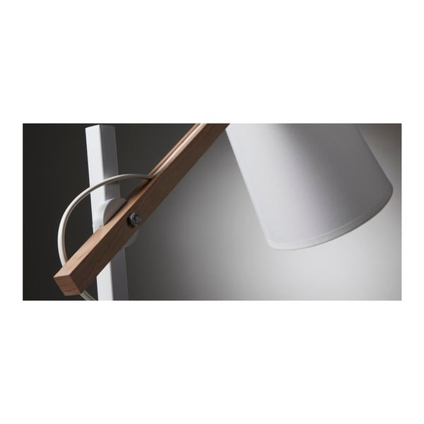 Fehér akácfa asztali lámpa textil búrával (magasság 65 cm) Kosta – Kave Home-image-2