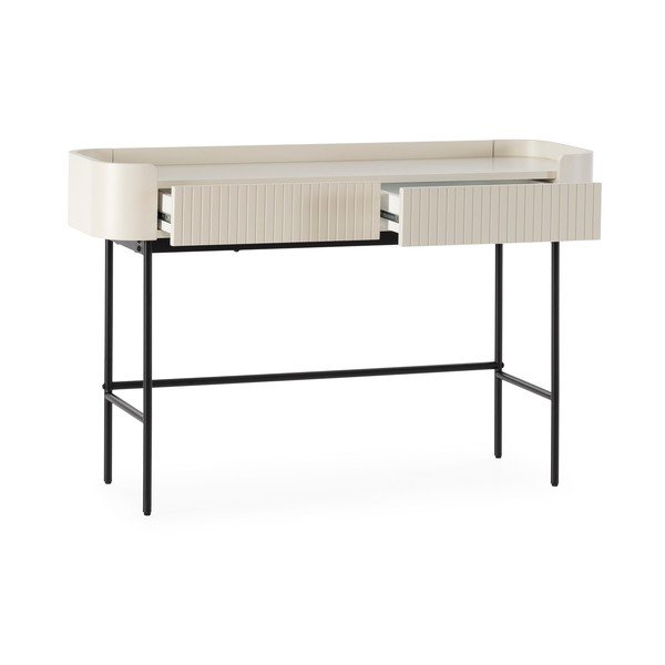 Krémszínű konzolasztal 40x120 cm Willa – MOME-image-4