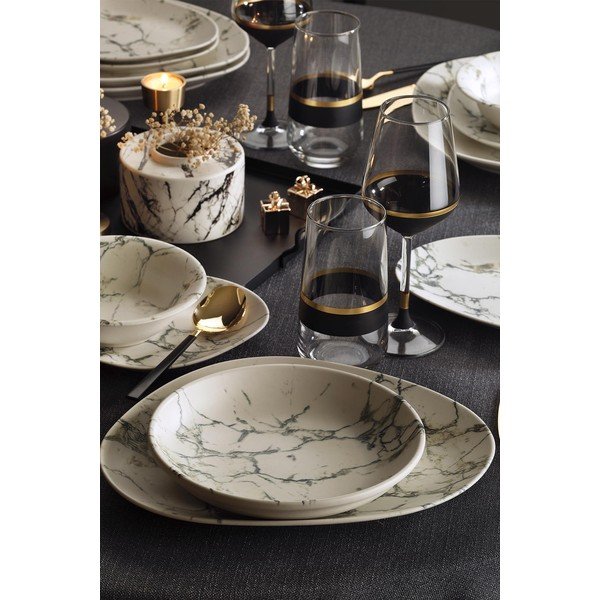 Light Marble 24 db-os porcelán étkészlet - Kütahya Porselen-image-1