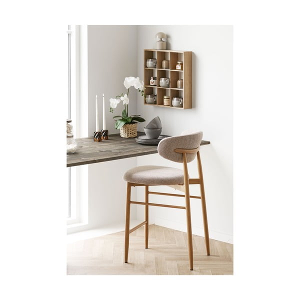 Natúr színű többszintes borovi fenyő fali polc 46 cm Moss – House Nordic-image-3