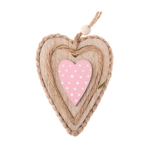 Pink Heart rózsaszín, függő, szívalakú dekoráció - Dakls