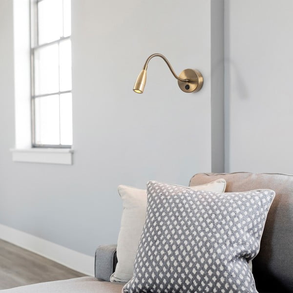 Aranyszínű LED fali lámpa Reading – Opviq lights-image-1