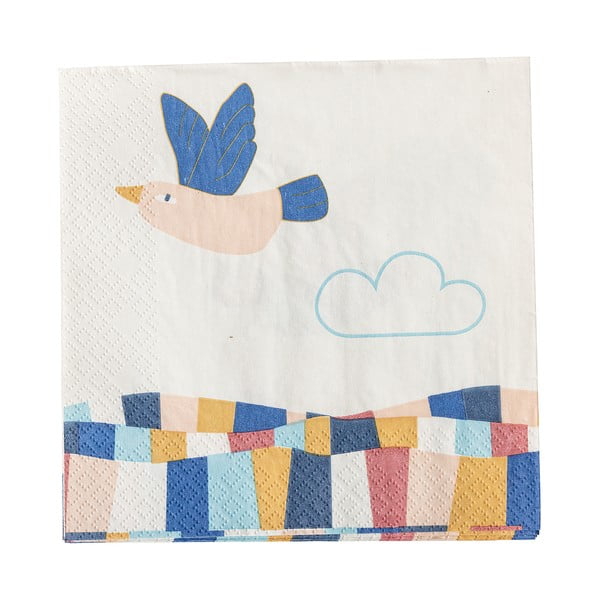 Papír szalvéta szett 20 db-os 33x33 cm Colorine – Bloomingville Mini