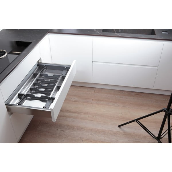 Szürke evőeszköztartó fiókba 83 x 46 cm Flexo – Elletipi-image-3