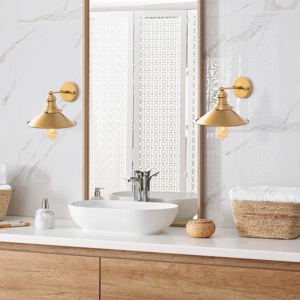 Aranyszínű fali lámpa ø 24 cm Conical – Opviq lights-image-4