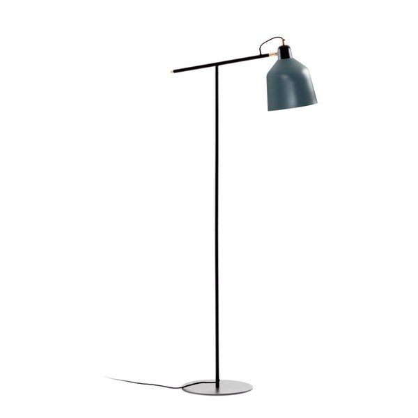 Petróleum színű állólámpa fém búrával (magasság 147 cm) Olimpia – Kave Home