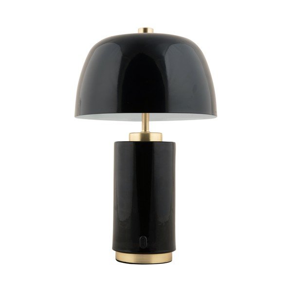 Fekete LED dimmelhető asztali lámpa fém búrával (magasság 30 cm) Freya – Leitmotiv-image-4