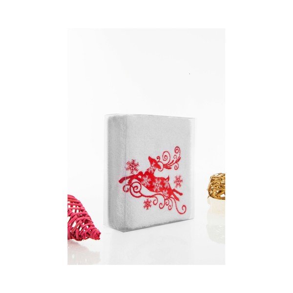 Christmas White Red fürdőlepedő, 30 x 50 cm - Kate Louise-image-1
