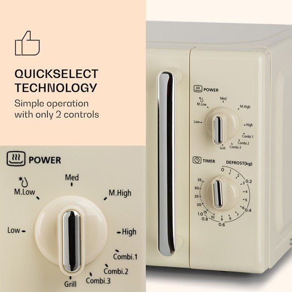 Caroline bézs mikrohullámú sütő - Klarstein-image-2