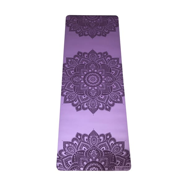 Mandala Lavender lila jógaszőnyeg, 5 mm - Yoga Design Lab