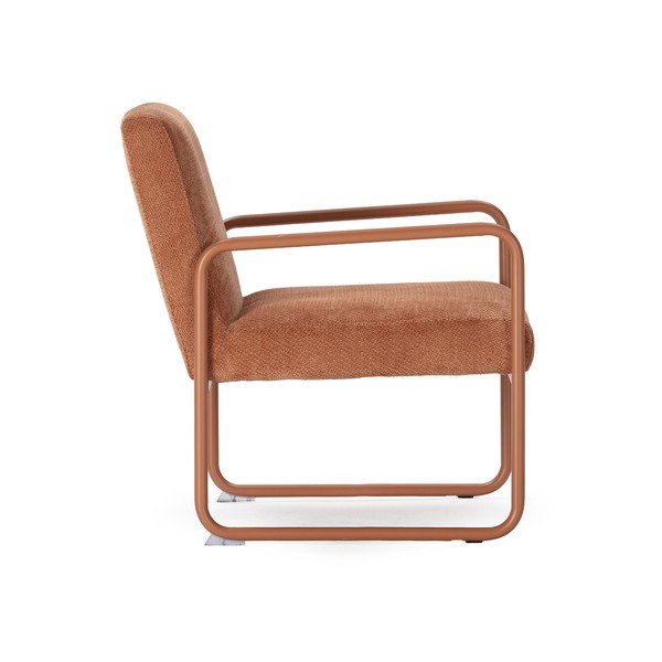 Terrakotta színű zsenília fotel Vince – MOME-image-3