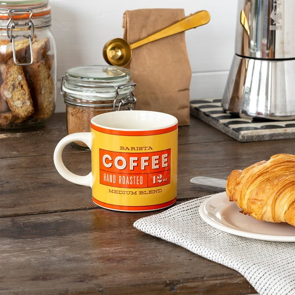 Piros-krémszínű kerámia bögre 350 ml Barista – Rex London-image-1