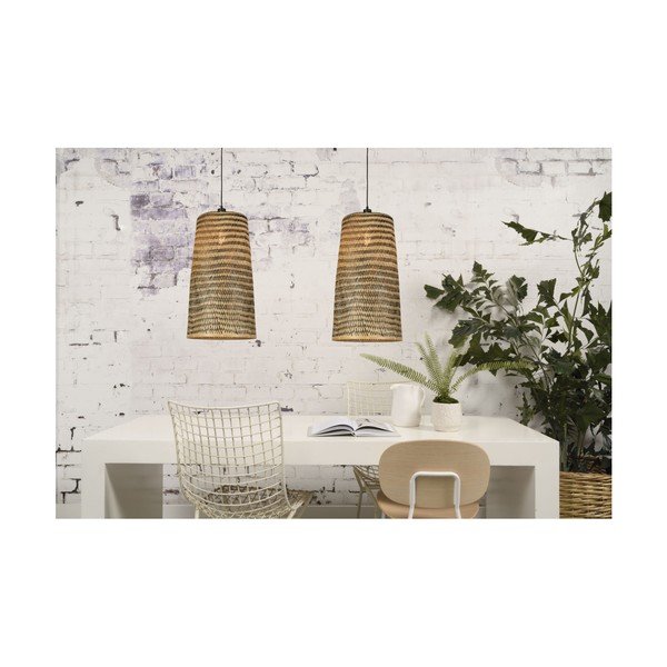 Kalimantan bambusz függőlámpa, ⌀ 37 cm - Good&Mojo-image-1