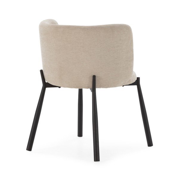 Bézs kárpitozott étkezőfotel szett 2 db-os Ginny – MOME-image-1