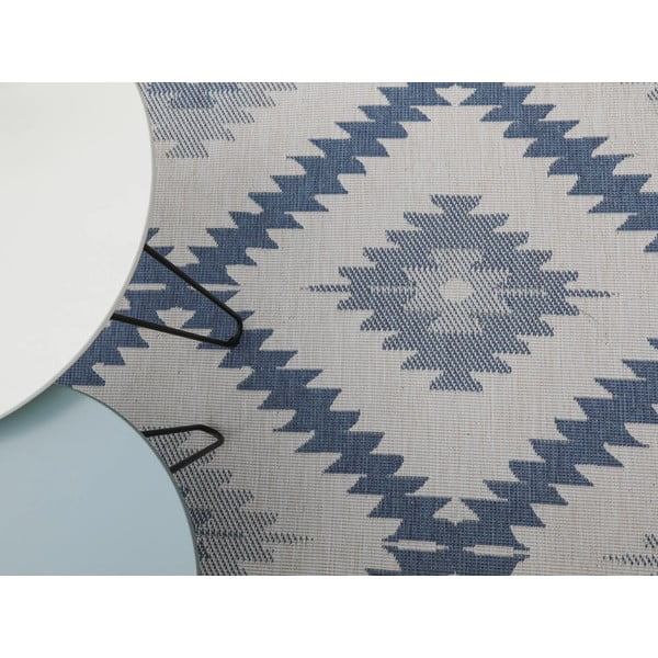 Malibu kék-krémszínű kültéri szőnyeg, 170 x 120 cm - NORTHRUGS-image-4