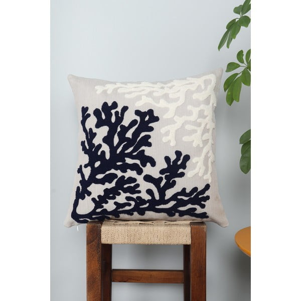 Len díszpárna 43x43 cm Mercan – Mioli Decor-image-1