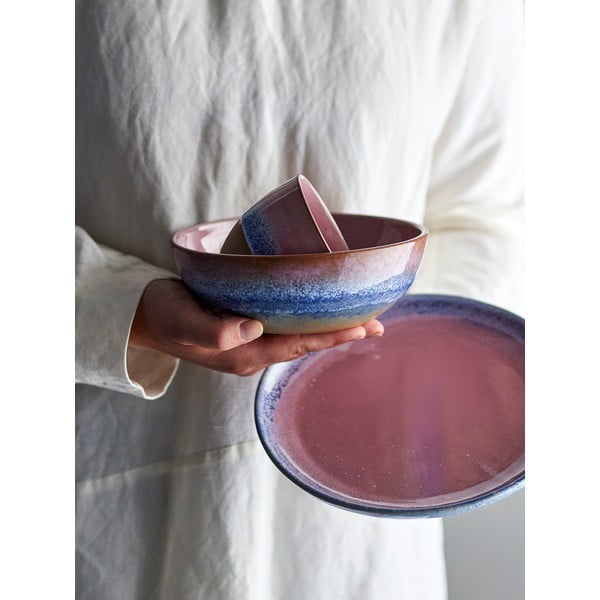 Világos rózsaszín agyagkerámia tálka 525 ml Paula – Bloomingville-image-2