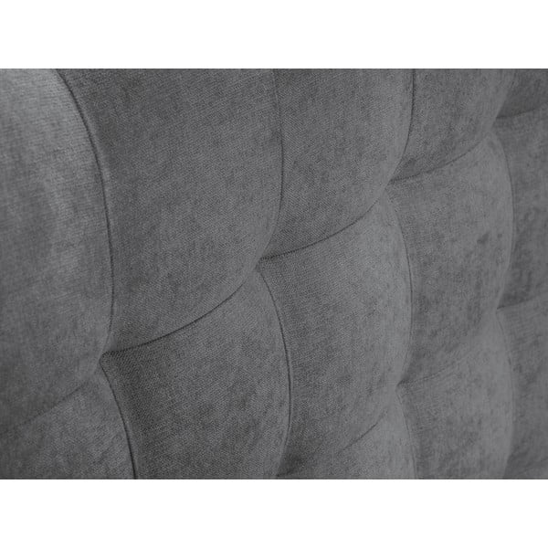 Szürke boxspring ágy tárolóhellyel 200x200 cm Jade – Mazzini Beds-image-1