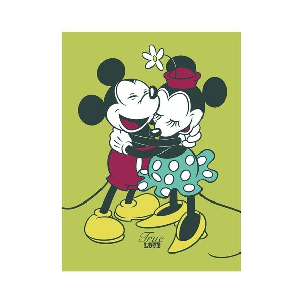 Mickey & Minnie Mouse True Love kép, 60 x 80 cm - Pyramid International