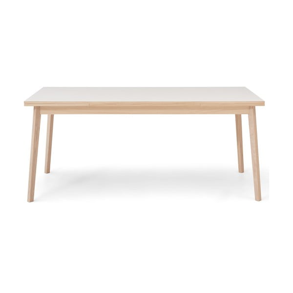 Single kihúzható étkezőasztal fehér asztallappal, 180 x 90 cm - Hammel