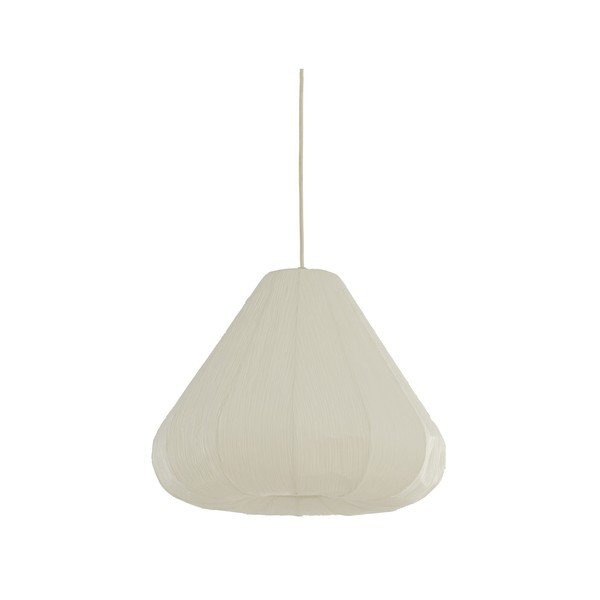 Krémszínű függőlámpa papír búrával ø 10 cm Sarella – Light & Living