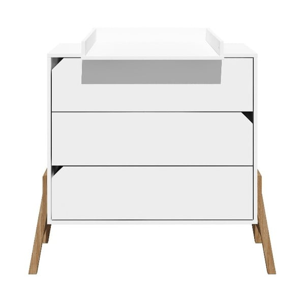 Lotta fehér komód 3 fiókkal - BELLAMY-image-2