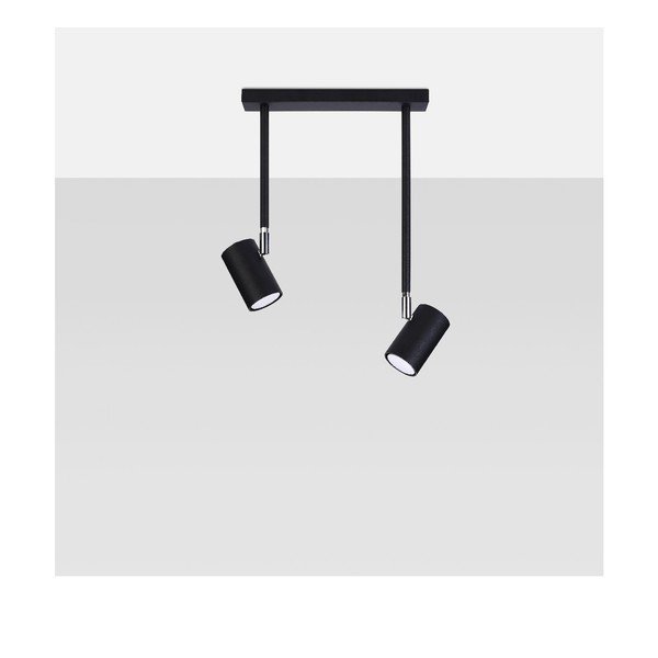 Fekete spotlámpa 10x30 cm Jones – Sollux-image-4