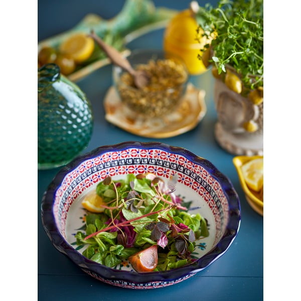 Szervírozó kőedény tányér ø 26,5 cm Florist – Bloomingville-image-2