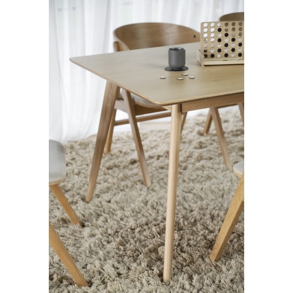 Bővíthető étkezőasztal kőrisfa dekoros asztallappal 190x90 cm Yumi - Rowico-image-1