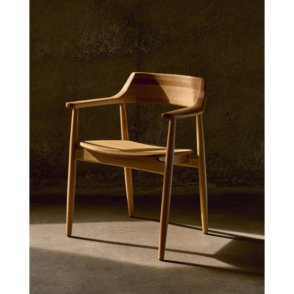 Natúr színű tölgyfa étkezőszék Fondes – Kave Home-image-2