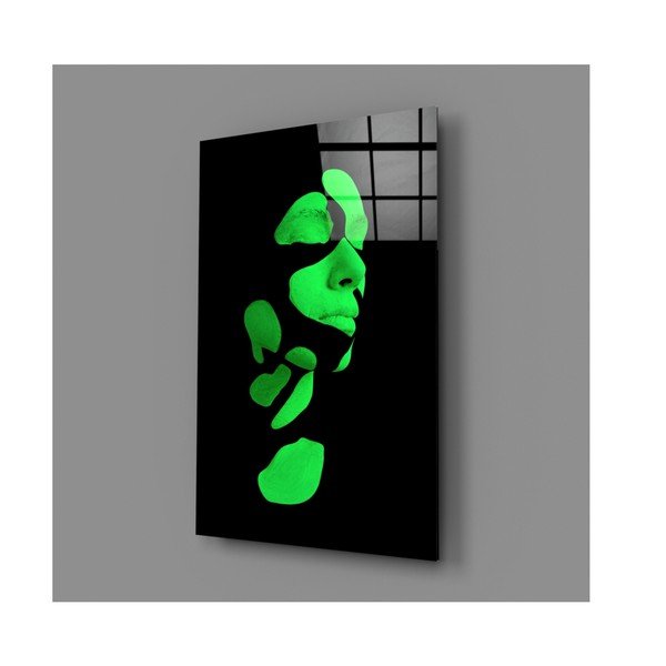 Fragmented Green üvegezett kép - Insigne-image-4