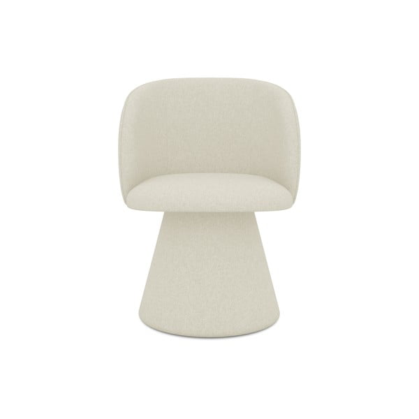 Krémszínű kárpitozott étkezőfotel Maia – Makamii-image-1