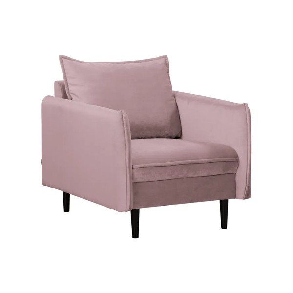 Levendula színű bársony fotel Juli – Ropez