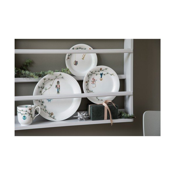 Fehér porcelán tányér karácsonyi mintával ø 22 cm Hammershøi Christmas – Kähler Design-image-4