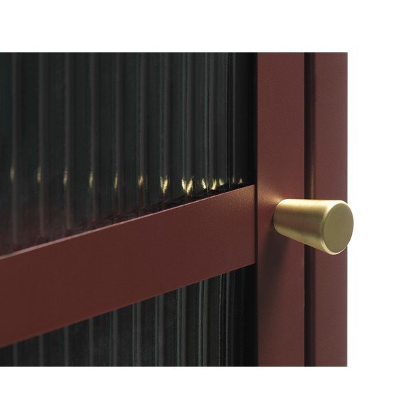 Piros fém tálalószekrény 58x160 cm Bronco – Unique Furniture-image-4