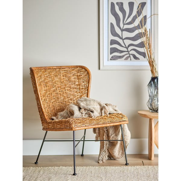 Natúr színű szőtt fotel Somme – Bloomingville-image-1