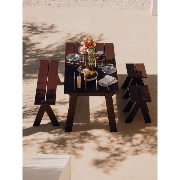 Borovi fenyő kerti étkezőasztal 77x140 cm Navo – noo.ma-image-2