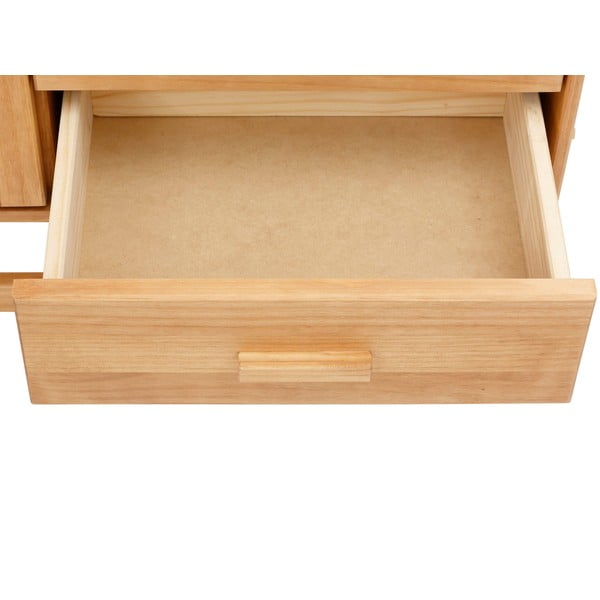 Jolene borovi fenyő komód rattan ajtókkal, szélesség 90 cm - Støraa-image-4